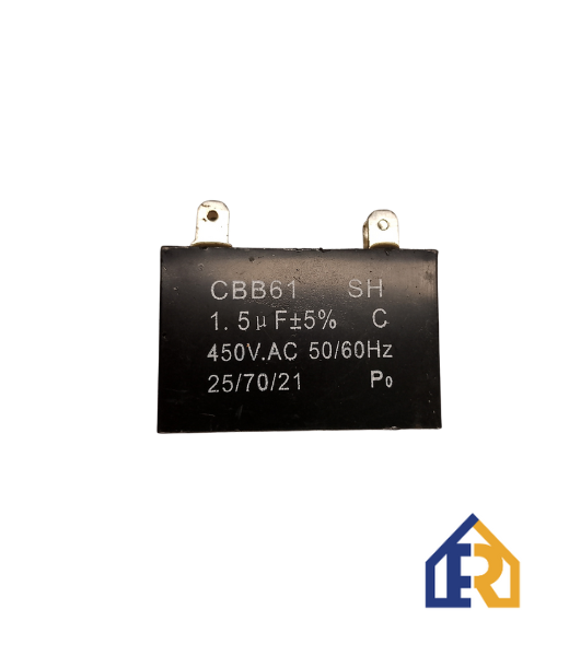 CONDENSADOR A/A VENT 1.5 MF 450V CUADRADO