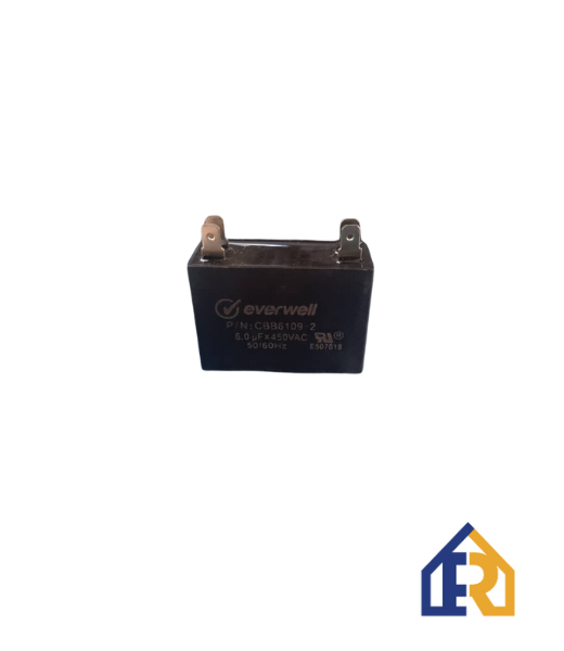 CONDENSADOR A/A VENT 6 MF 450V CUADRADO