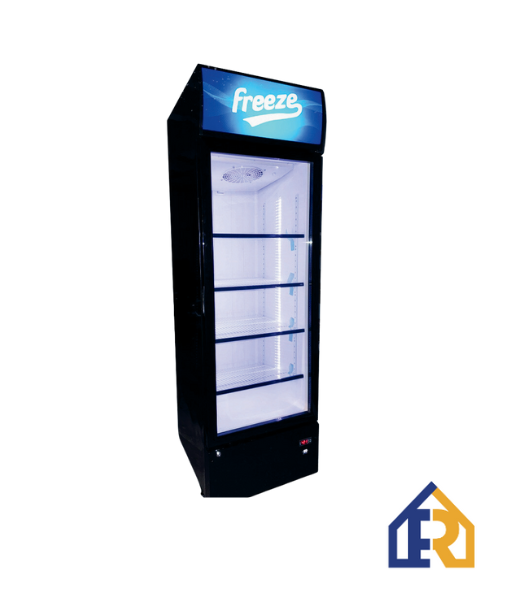 CONGELADOR EXHIBIDOR VERTICAL NEGRO 338L 110V/60HZ -22u00b0C-8u00b0C FREEZE FR-338