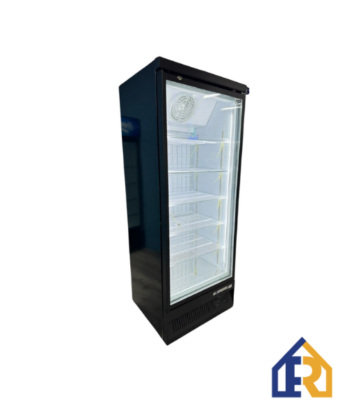 CONGELADOR EXHIBIDOR VERTICAL NEGRO (PREMIUM) 390L -22u00b0C-8u00b0C FR-390 110V/60HZ 1 PUERTA (CARNES Y HELADOS)