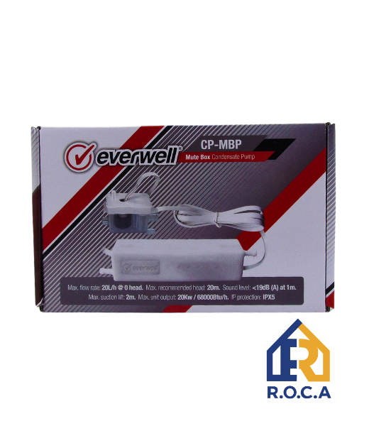 BOMBA CONDENSADORA 110-220V 20L/H CPMBP 20MT ALT EVERWELL