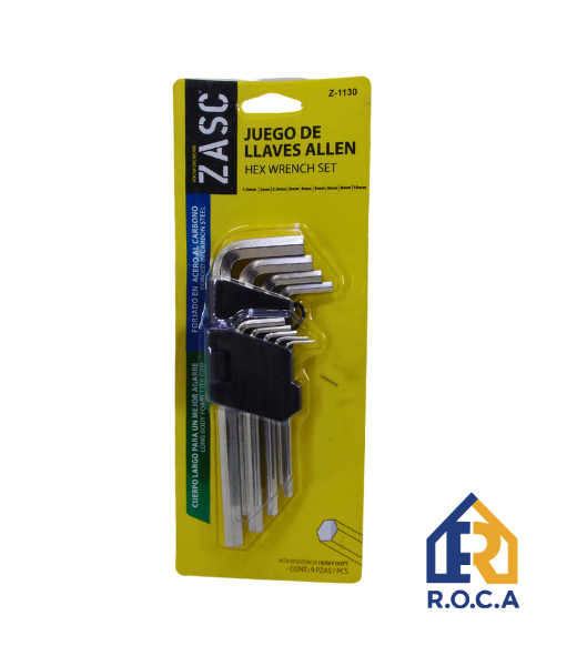 JUEGO DE LLAVES ALLEN 9PZA (1.5-10MM) ZASC Z-1130
