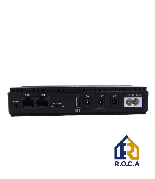 MINI UPS 5-9-12V CON PUERTO POE 15V/24V PARA (ANTENAS REPETIDORAS) 20000MAH MV DC1018P